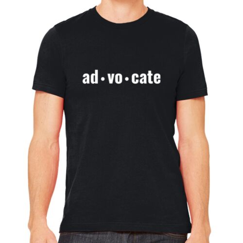 ad-vo-cate white print T-Shirt Thumbnail
